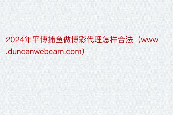 2024年平博捕鱼做博彩代理怎样合法（www.duncanwebcam.com）